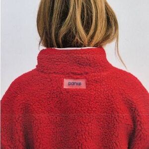 Parke Women's Cozy Red Fleece Sweatshirt